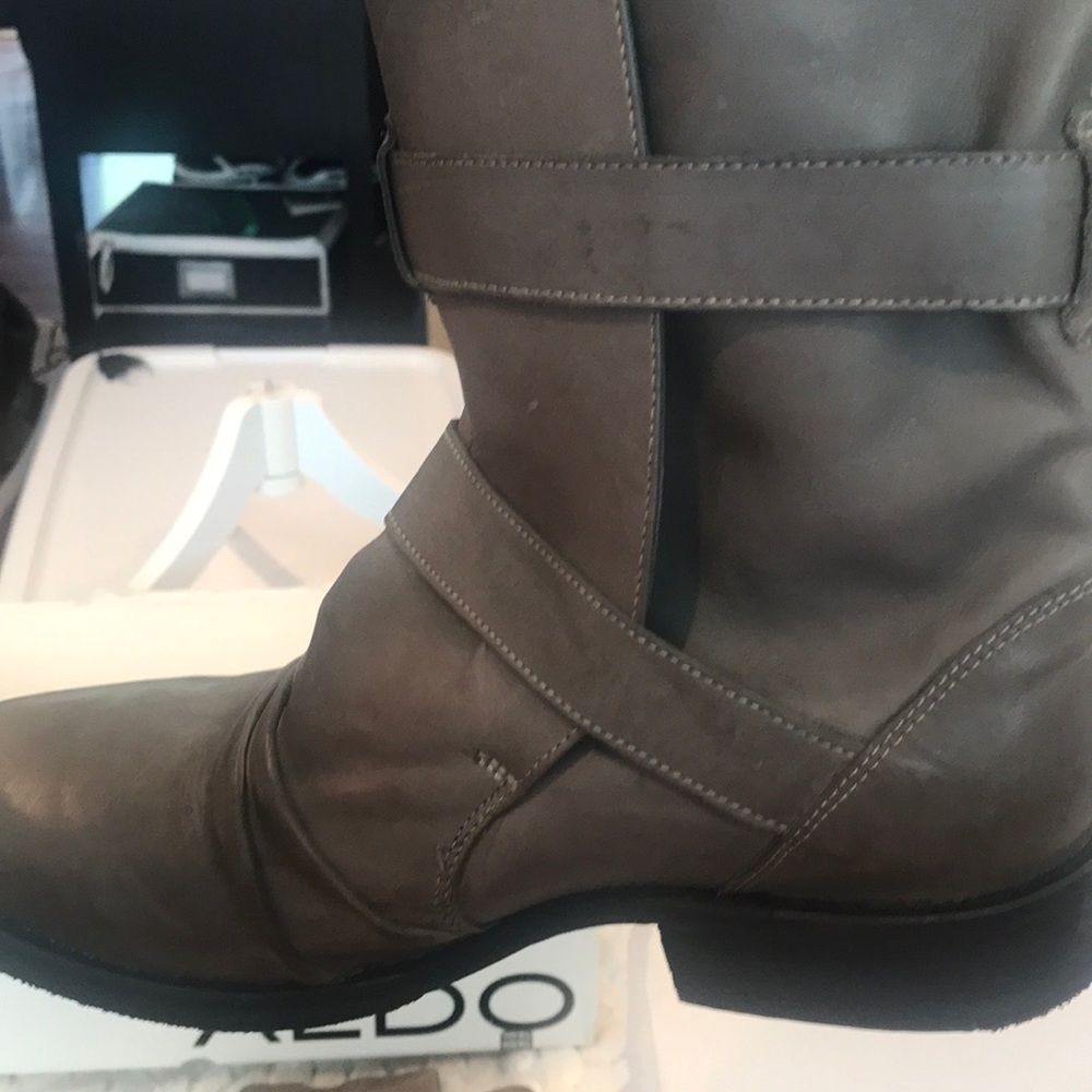 Aldo Brown Combat & Moto Boots - Picture 5 of 8